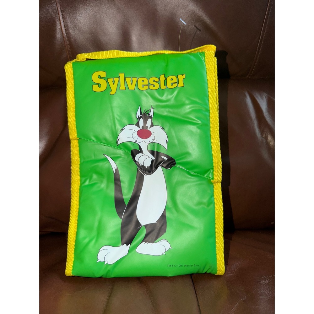 Vintage 1997 Thermos Sylvester the Cat Looney Tunes Insulated Soft Lunch Bag‎